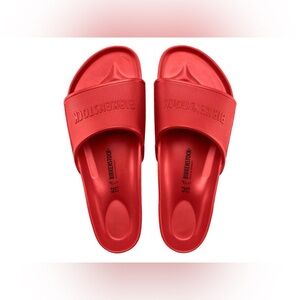 NWOT Birkenstock Barbados Essensials EVA Sandals Regular Width Red Size 7W/5M
